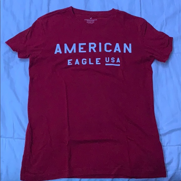 Red American Eagle T-shirt size XS - Picture 1 of 2